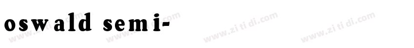 oswald semi字体转换